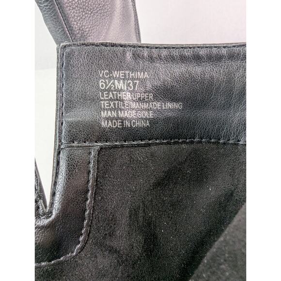 Vince Camuto Wethima Black Leather Strappy Metal Boot Size 6.5 251063 - Picture 8 of 12